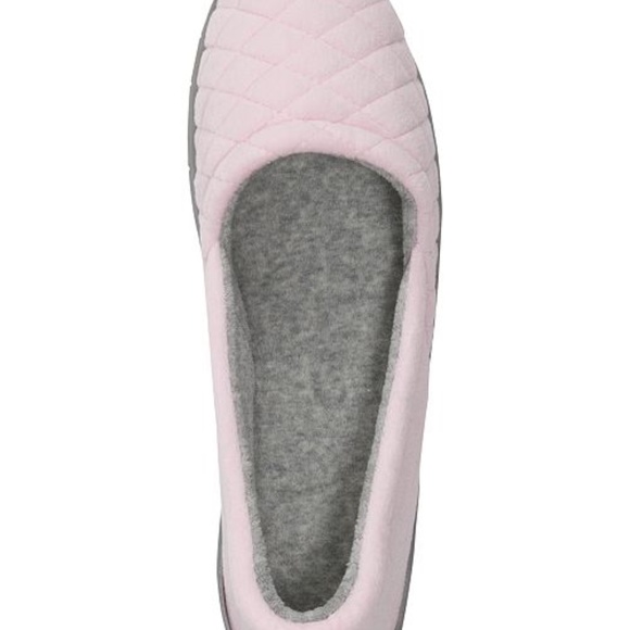 Dearfoams Quilted Microfiber Velour Slippers - Picture 2 of 3